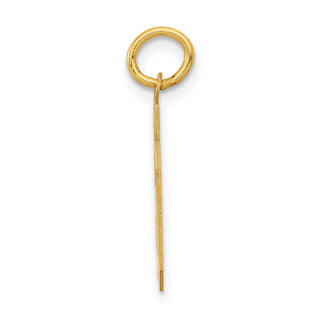 14k Yellow Gold Small Polished Number 60 Charm LS60