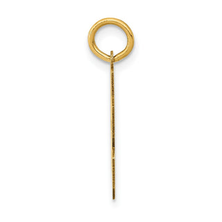 14k Yellow Gold Small Polished Number 63 Charm LS63