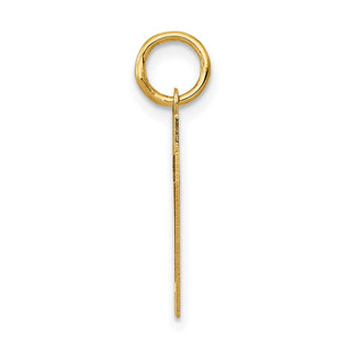 14k Yellow Gold Small Polished Number 77 Charm LS77