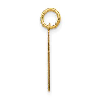 14k Yellow Gold Small Polished Number 87 Charm LS87
