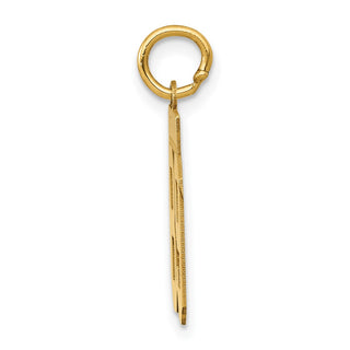 14k Yellow Gold Small Polished Number 89 Charm LS89