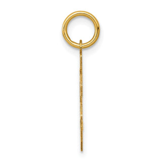 14k Yellow Gold Small Polished Number 96 Charm LS96