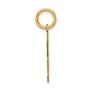 14k Yellow Gold Medium Satin Number 8 Charm