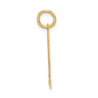 14k Yellow Gold Medium Satin Number 22 Charm