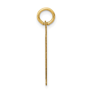 14k Yellow Gold Medium Satin Number 40 Charm
