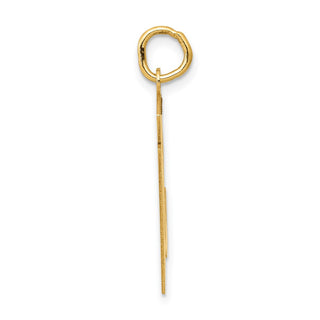 14k Yellow Gold Medium Satin Number 51 Charm