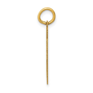14k Yellow Gold Medium Satin Number 81 Charm