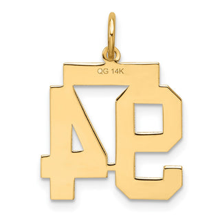 14k Yellow Gold Medium Satin Number 94 Charm