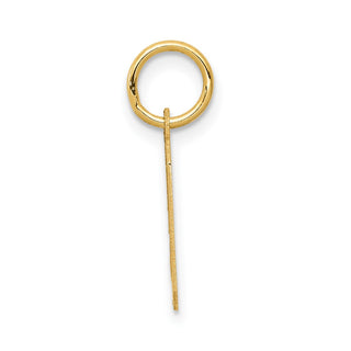 14k Yellow Gold Small Satin Number 9 Charm