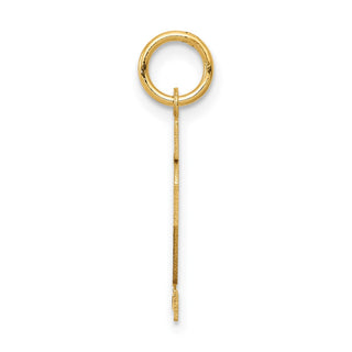 14k Yellow Gold Small Satin Number 12 Charm