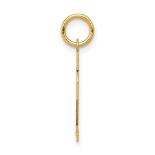 14k Yellow Gold Small Satin Number 12 Charm