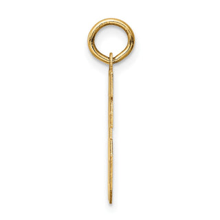14k Yellow Gold Small Satin Number 16 Charm