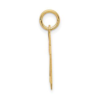 14k Yellow Gold Small Satin Number 20 Charm