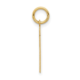 14k Yellow Gold Small Satin Number 21 Charm