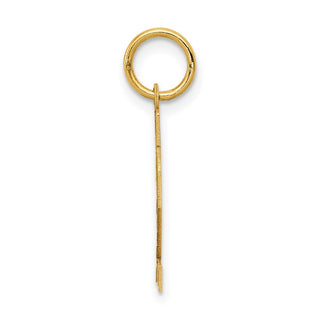 14k Yellow Gold Small Satin Number 22 Charm
