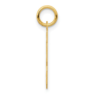 14k Yellow Gold Small Satin Number 23 Charm
