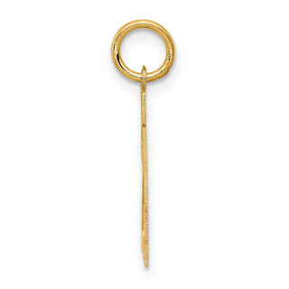 14k Yellow Gold Small Satin Number 24 Charm
