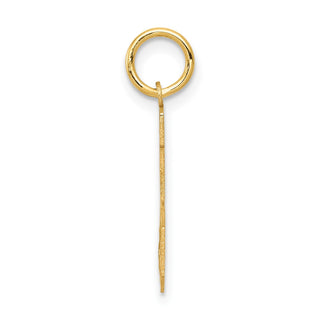 14k Yellow Gold Small Satin Number 25 Charm