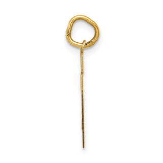 14k Yellow Gold Small Satin Number 27 Charm