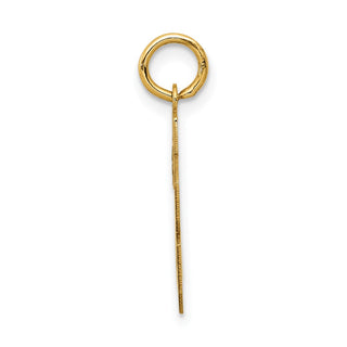 14k Yellow Gold Small Satin Number 28 Charm