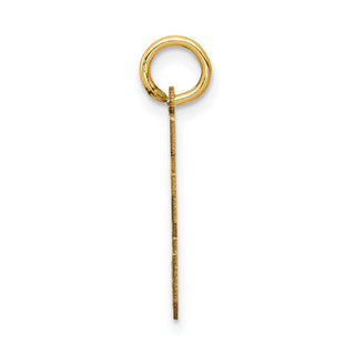 14k Yellow Gold Small Satin Number 33 Charm
