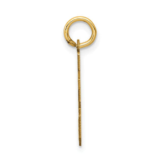14k Yellow Gold Small Satin Number 33 Charm