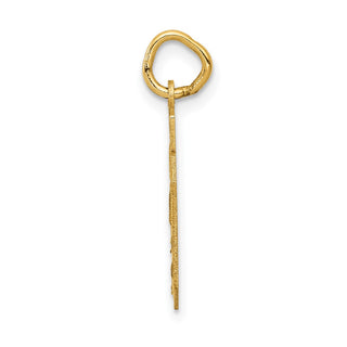 14k Yellow Gold Small Satin Number 40 Charm