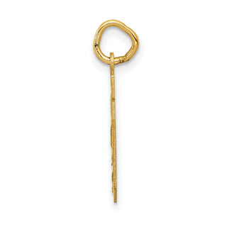 14k Yellow Gold Small Satin Number 40 Charm