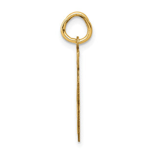 14k Yellow Gold Small Satin Number 48 Charm