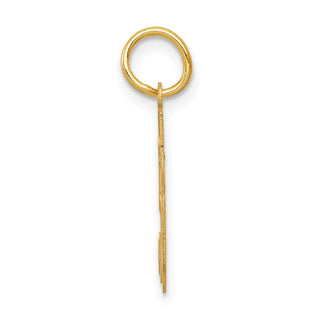 14k Yellow Gold Small Satin Number 50 Charm