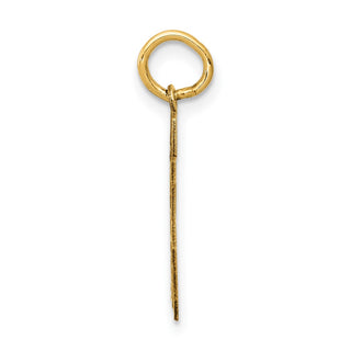 14k Yellow Gold Small Satin Number 65 Charm