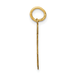 14k Yellow Gold Small Satin Number 65 Charm