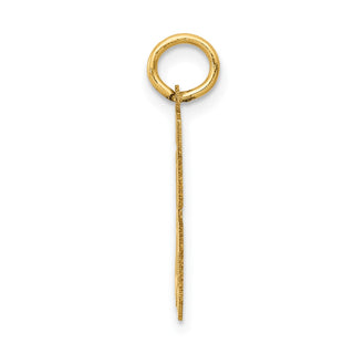 14k Yellow Gold Small Satin Number 86 Charm
