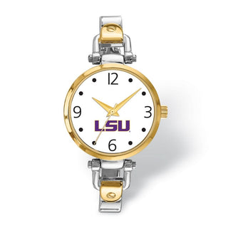 LogoArt Louisiana State University Elegant Ladies 2-tone Quartz Bracelet Watch
