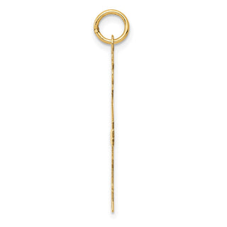 14k Yellow Gold Plain Polished Large Boy Charm