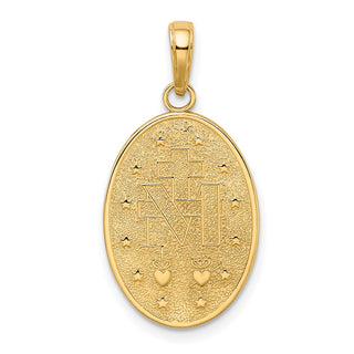 14k Yellow Gold Miraculous Medal Pendant M1433