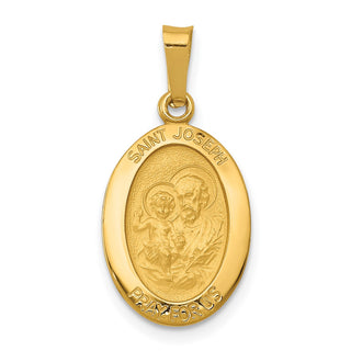 14k Yellow Gold Saint Joseph Medal Pendant M1501