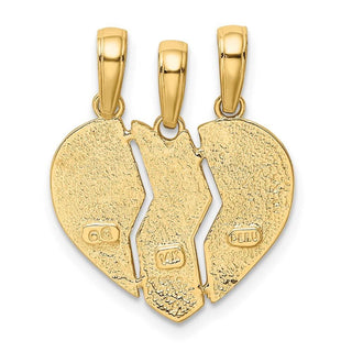 14k Yellow Gold Break-apart BIG SIS-MOM-LIL SIS Pendant