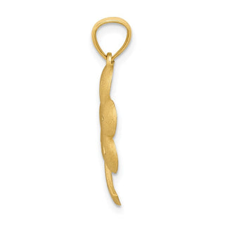14k Yellow Gold Shamrock Pendant M503