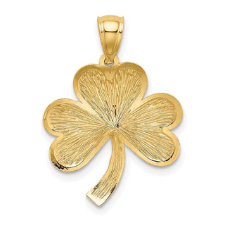 14k Yellow Gold Shamrock Pendant M503