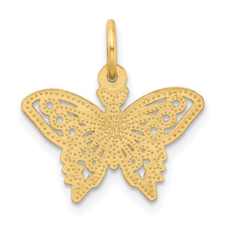 14k Yellow Gold Butterfly Charm M658