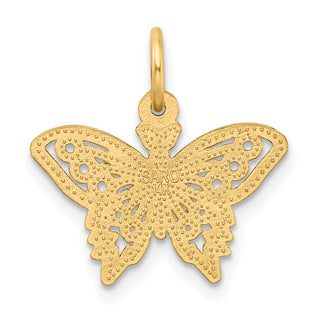 14k Yellow Gold Butterfly Charm M658