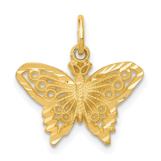 14k Yellow Gold Butterfly Charm M658