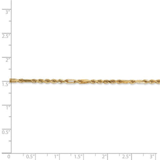 24" 14k Yellow Gold 2.25mm Diamond-cut Milano Rope Chain Necklace