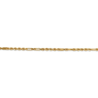 24" 14k Yellow Gold 2.5mm Diamond-cut Milano Rope Chain Necklace