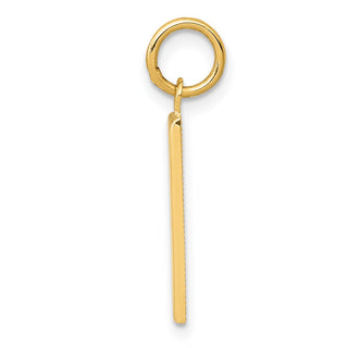 14k Yellow Gold Casted Medium Polished Number 1 Charm