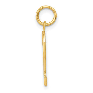 14k Yellow Gold Casted Medium Polished Number 2 Pendant
