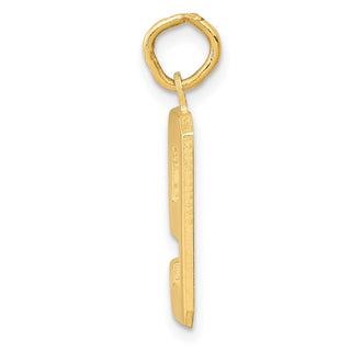 14k Yellow Gold Casted Medium Polished Number 9 Charm