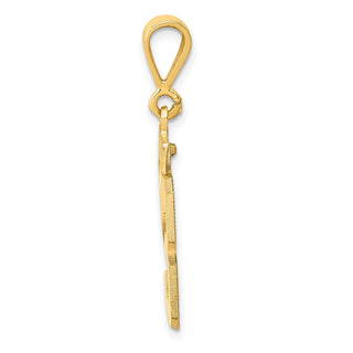 14k Yellow Gold Medium Polished Number 23 Pendant MP23