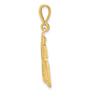 14k Yellow Gold Medium Polished Number 86 Pendant MP86
